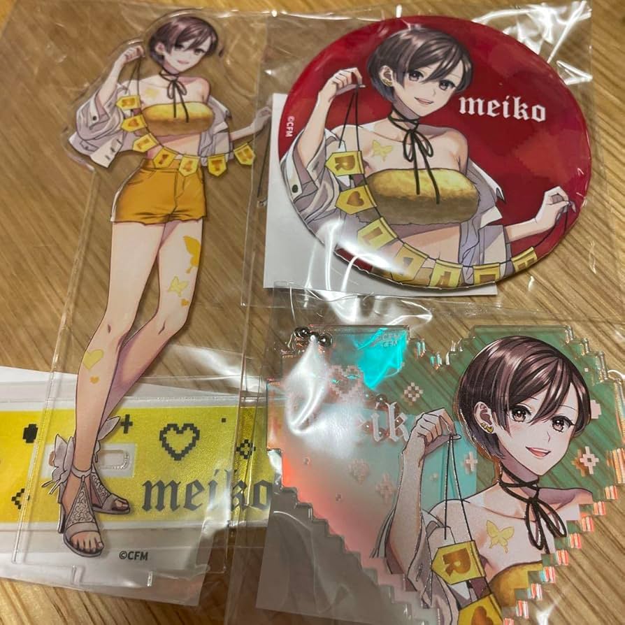 MEIKO のぼり 缶バッジ アクリルスタンド グッズセット